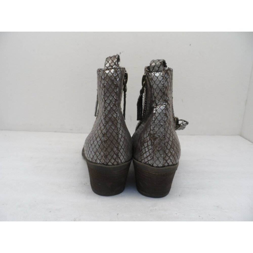 Very G Women's Cassidy Metallic Block-Heel Ankle Booties Bronze Size 7.5M - Picture 4 of 7